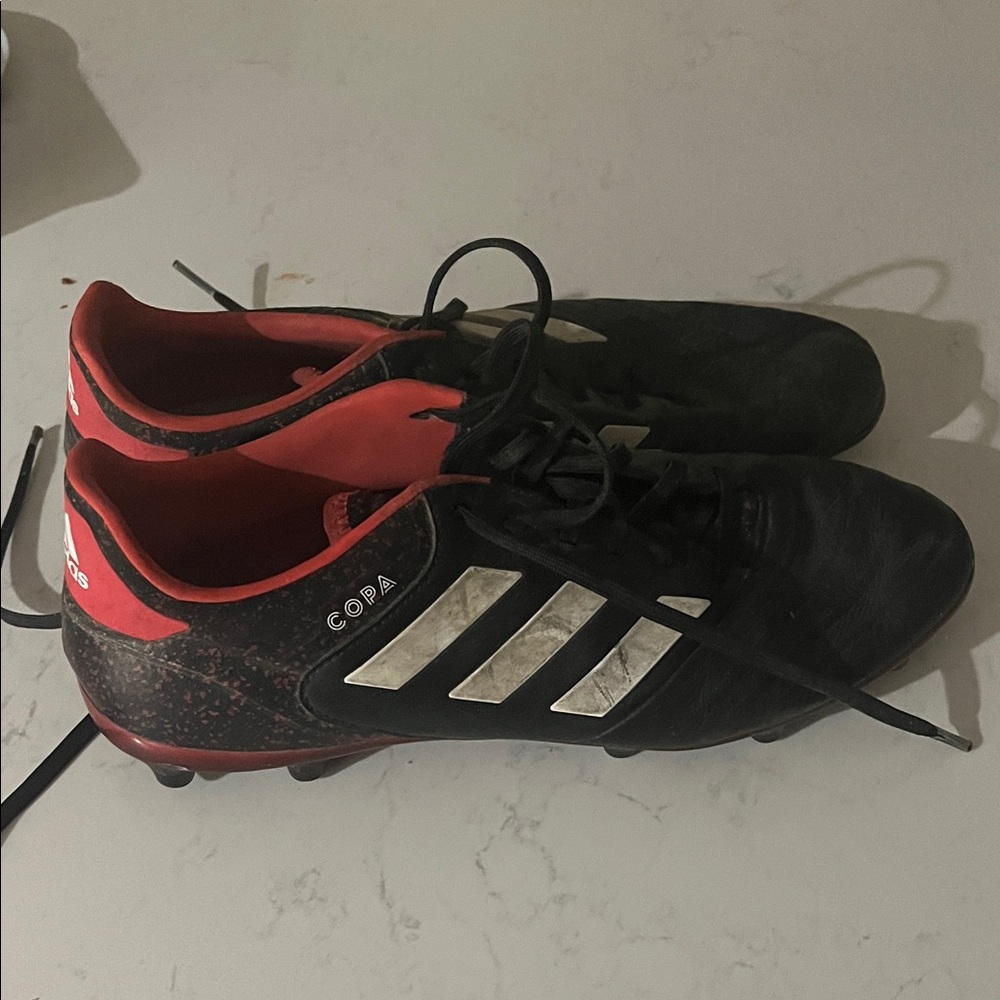Adidas Black and Red Copa Cleats